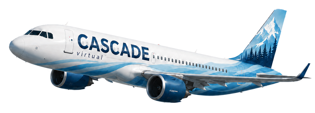 Cascade mainline blue livery aircraft